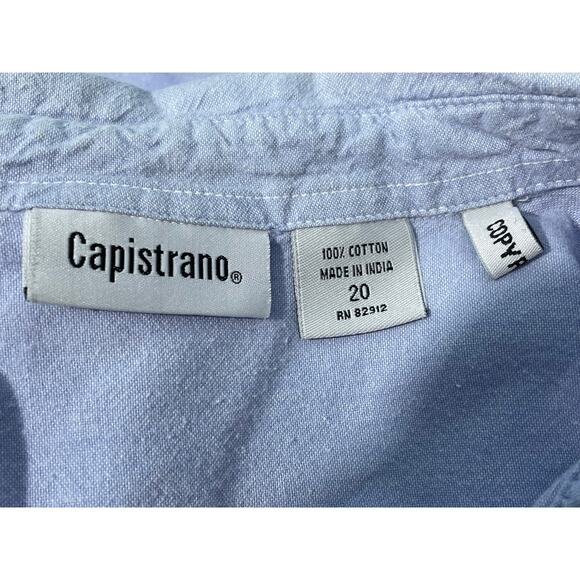 Vintage 4th of July Shirt Size 20 Red White Blue Flags Stars Eagle Patchwork - Picture 5 of 5